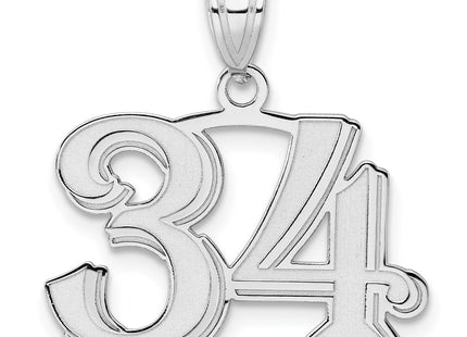 14k White Gold Pendants Style WAEN34 - Classique Jewelry Inc.