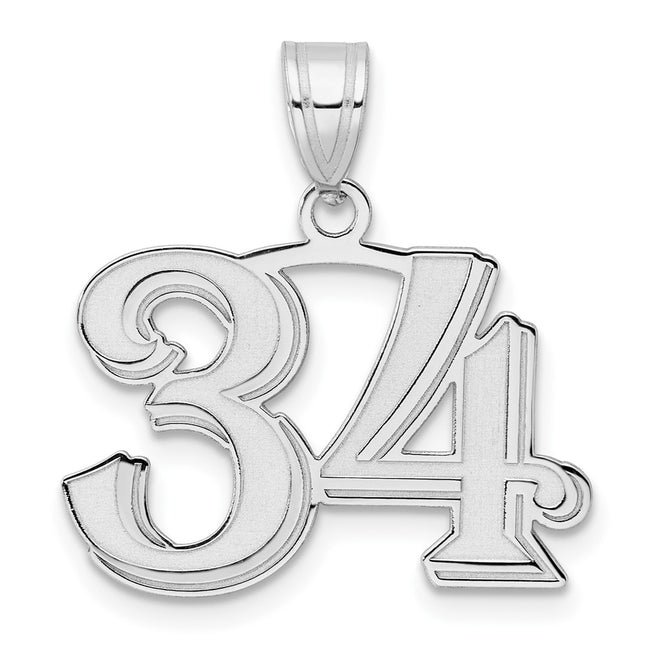 14k White Gold Pendants Style WAEN34 - Classique Jewelry Inc.