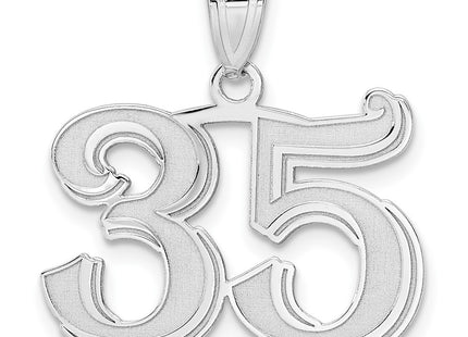 14k White Gold Pendants Style WAEN35 - Classique Jewelry Inc.