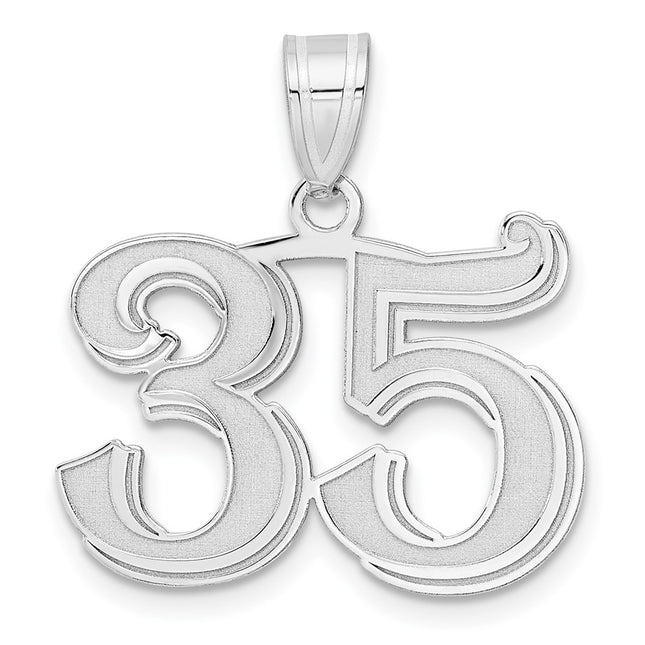 14k White Gold Pendants Style WAEN35 - Classique Jewelry Inc.