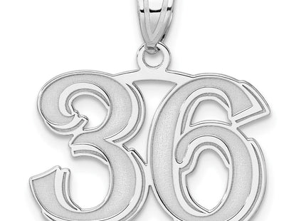 14k White Gold Pendants Style WAEN36 - Classique Jewelry Inc.