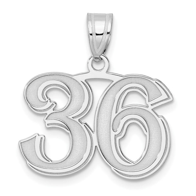 14k White Gold Pendants Style WAEN36 - Classique Jewelry Inc.
