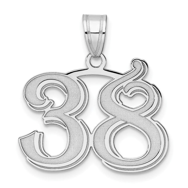 14k White Gold Pendants Style WAEN38 - Classique Jewelry Inc.