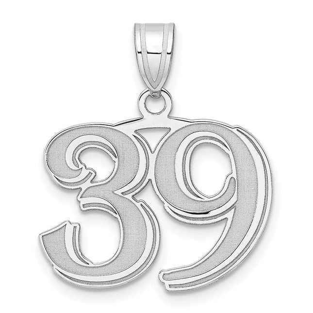 14k White Gold Pendants Style WAEN39 - Classique Jewelry Inc.