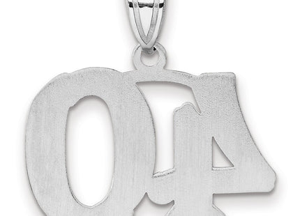 14k White Gold Pendants Style WAEN40 - Classique Jewelry Inc.