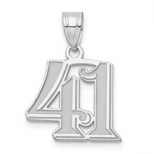 14k White Gold Pendants Style WAEN41 - Classique Jewelry Inc.