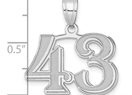 14k White Gold Pendants Style WAEN43 - Classique Jewelry Inc.