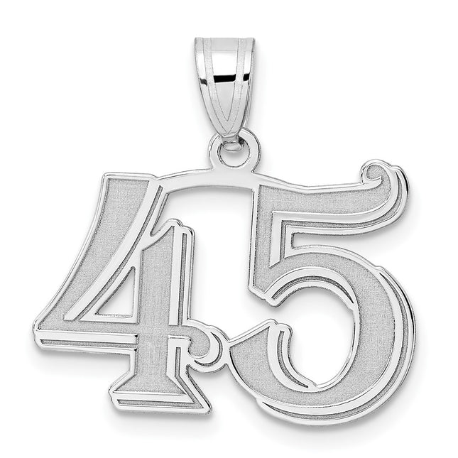 14k White Gold Pendants Style WAEN45 - Classique Jewelry Inc.