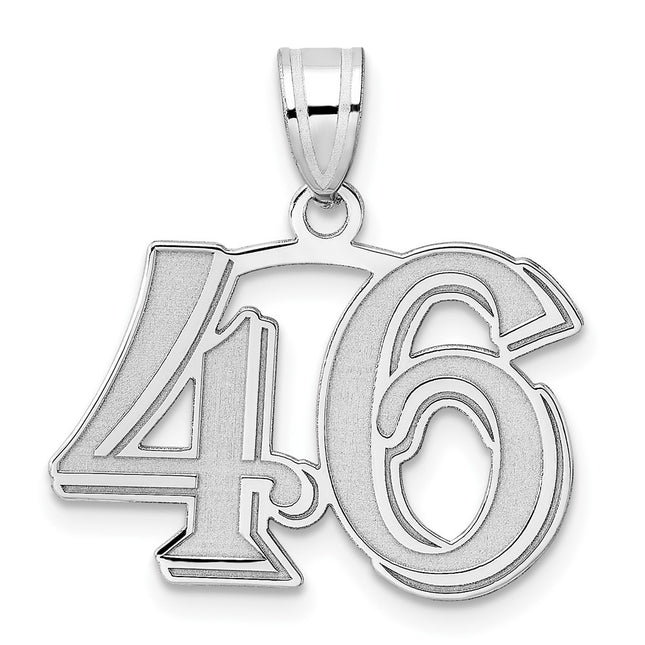 14k White Gold Pendants Style WAEN46 - Classique Jewelry Inc.