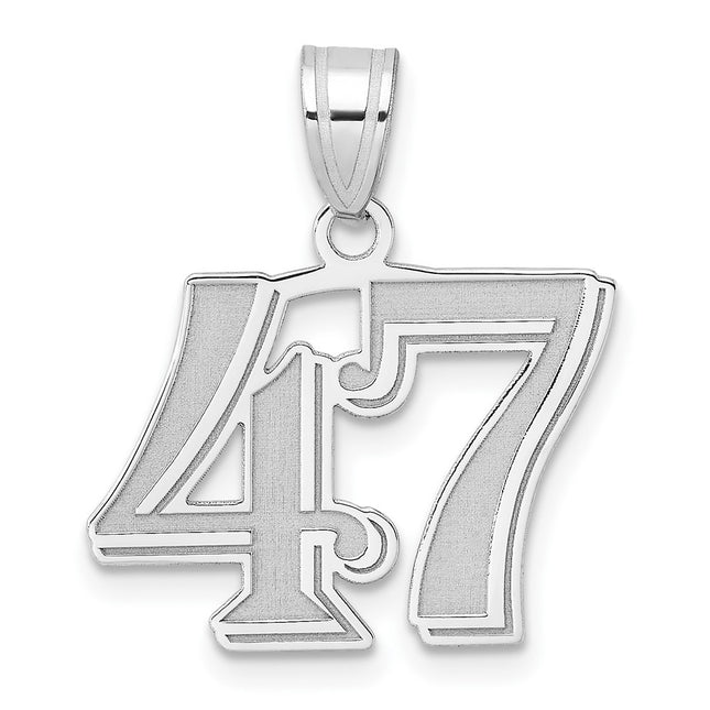 14k White Gold Pendants Style WAEN47 - Classique Jewelry Inc.