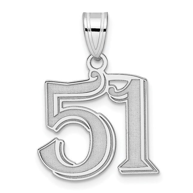 14k White Gold Pendants Style WAEN51 - Classique Jewelry Inc.