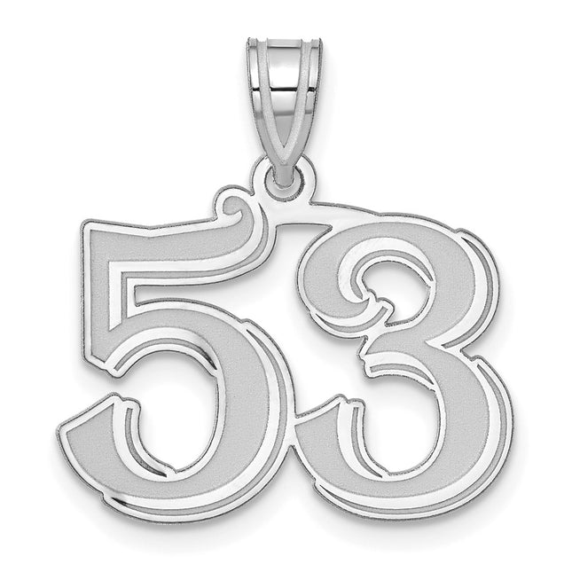 14k White Gold Pendants Style WAEN53 - Classique Jewelry Inc.
