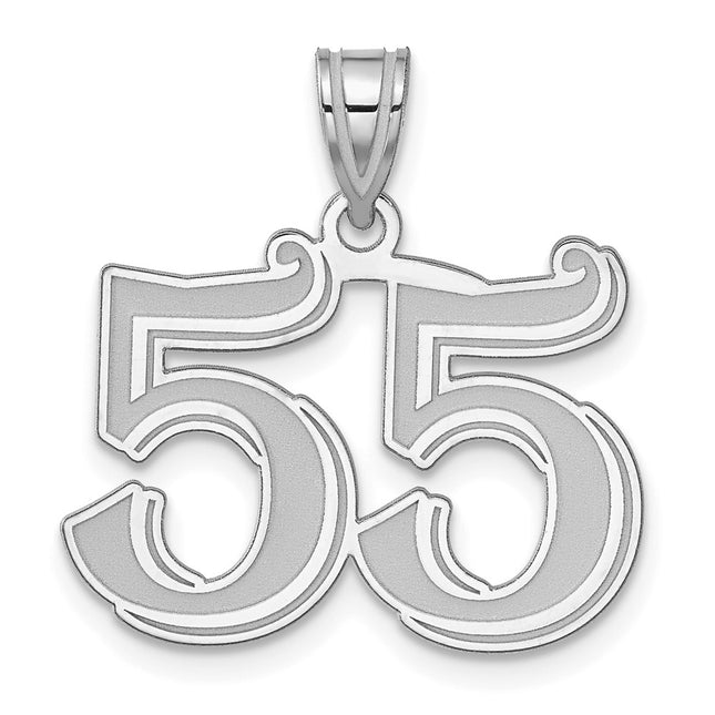 14k White Gold Pendants Style WAEN55 - Classique Jewelry Inc.