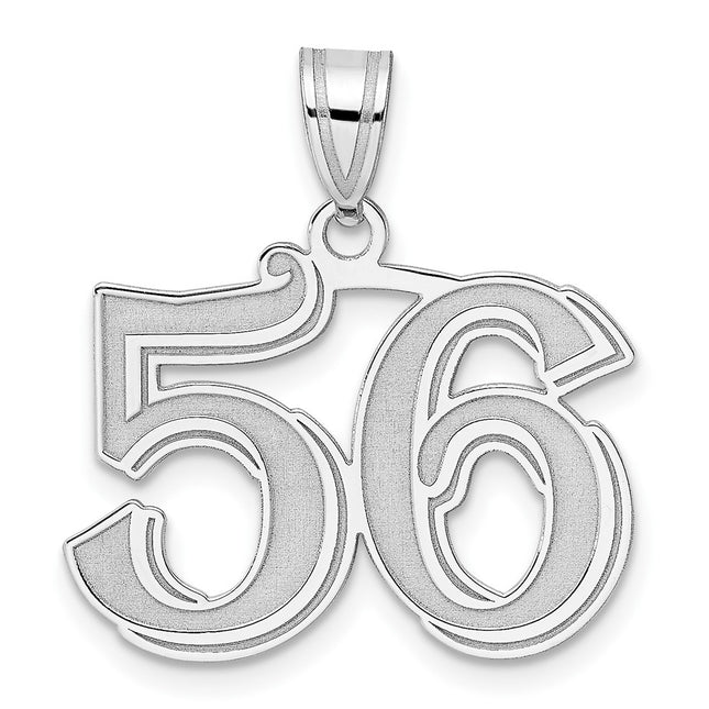 14k White Gold Pendants Style WAEN56 - Classique Jewelry Inc.
