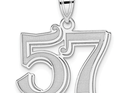 14k White Gold Pendants Style WAEN57 - Classique Jewelry Inc.