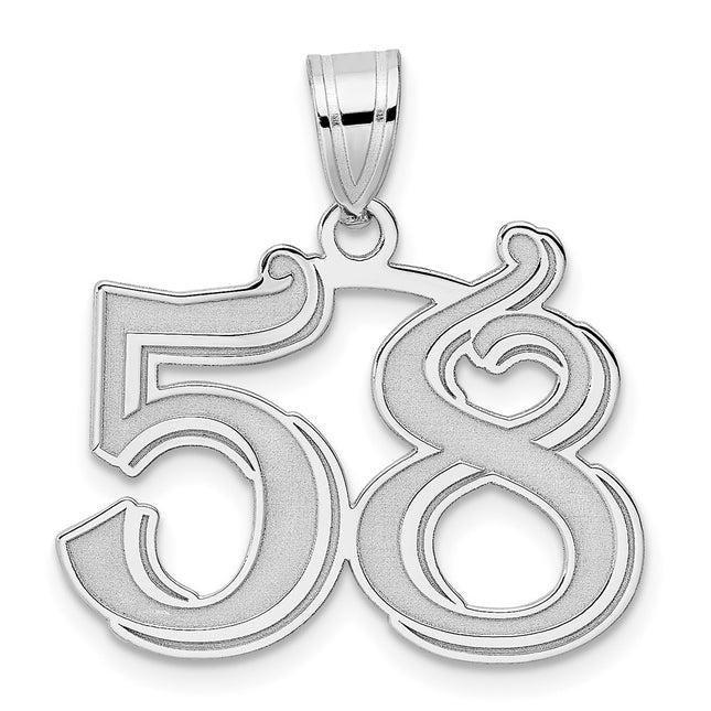 14k White Gold Pendants Style WAEN58 - Classique Jewelry Inc.