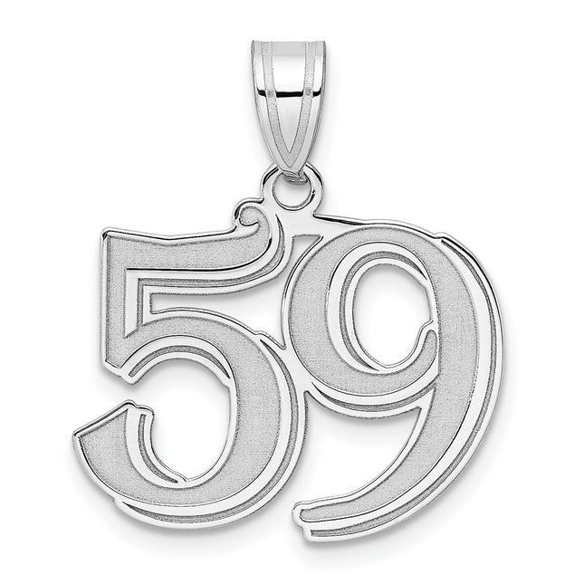 14k White Gold Pendants Style WAEN59 - Classique Jewelry Inc.