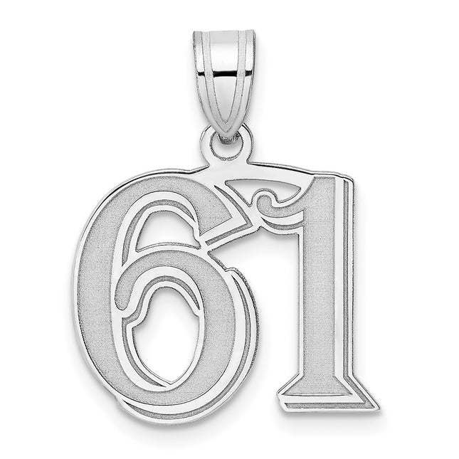 14k White Gold Pendants Style WAEN61 - Classique Jewelry Inc.
