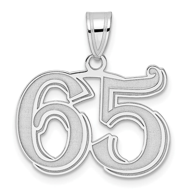 14k White Gold Pendants Style WAEN65 - Classique Jewelry Inc.