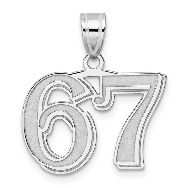 14k White Gold Pendants Style WAEN67 - Classique Jewelry Inc.