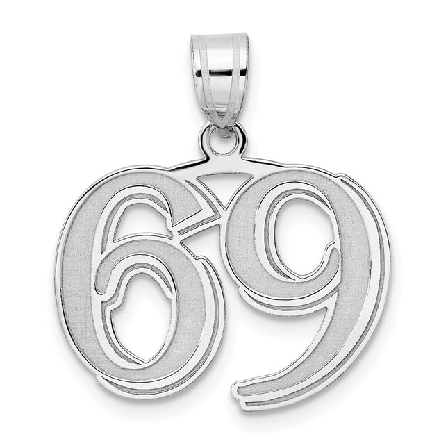 14k White Gold Pendants Style WAEN69 - Classique Jewelry Inc.