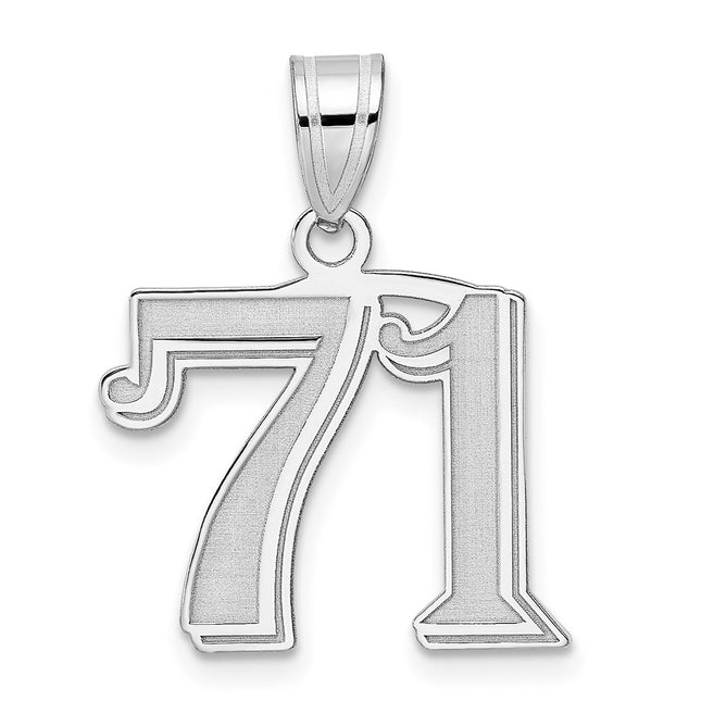 14k White Gold Pendants Style WAEN71 - Classique Jewelry Inc.