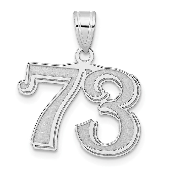 14k White Gold Pendants Style WAEN73 - Classique Jewelry Inc.