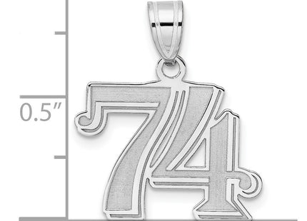 14k White Gold Pendants Style WAEN74 - Classique Jewelry Inc.