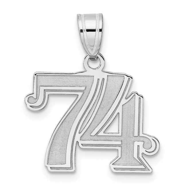 14k White Gold Pendants Style WAEN74 - Classique Jewelry Inc.