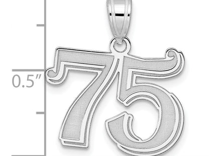 14k White Gold Pendants Style WAEN75 - Classique Jewelry Inc.
