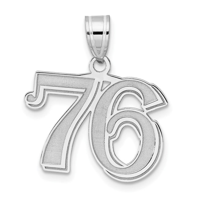 14k White Gold Pendants Style WAEN76 - Classique Jewelry Inc.