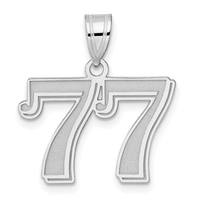 14k White Gold Pendants Style WAEN77 - Classique Jewelry Inc.