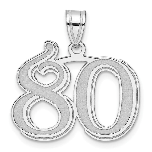 14k White Gold Pendants Style WAEN80 - Classique Jewelry Inc.