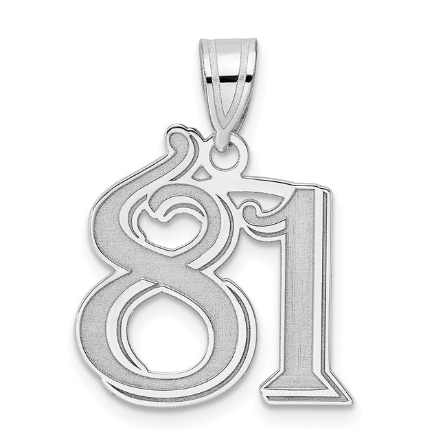 14k White Gold Pendants Style WAEN81 - Classique Jewelry Inc.