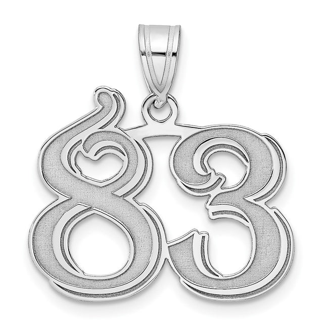 14k White Gold Pendants Style WAEN83 - Classique Jewelry Inc.