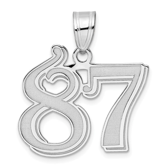 14k White Gold Pendants Style WAEN87 - Classique Jewelry Inc.