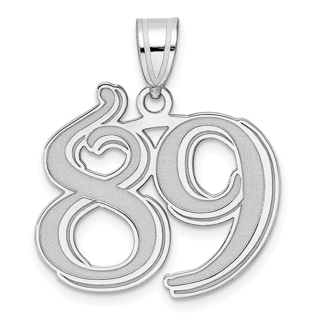 14k White Gold Pendants Style WAEN89 - Classique Jewelry Inc.