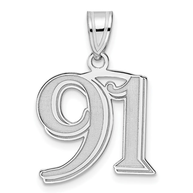 14k White Gold Pendants Style WAEN91 - Classique Jewelry Inc.