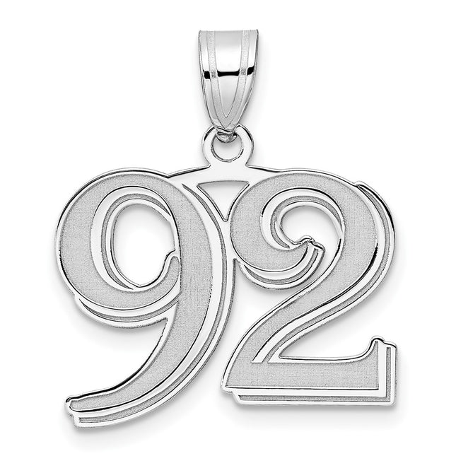 14k White Gold Pendants Style WAEN92 - Classique Jewelry Inc.