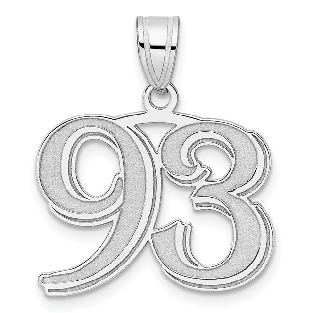 14k White Gold Pendants Style WAEN93 - Classique Jewelry Inc.