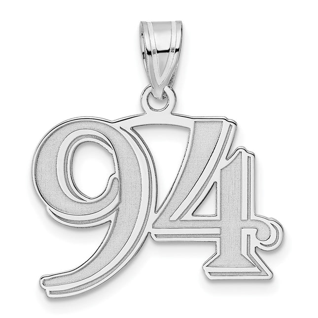 14k White Gold Pendants Style WAEN94 - Classique Jewelry Inc.
