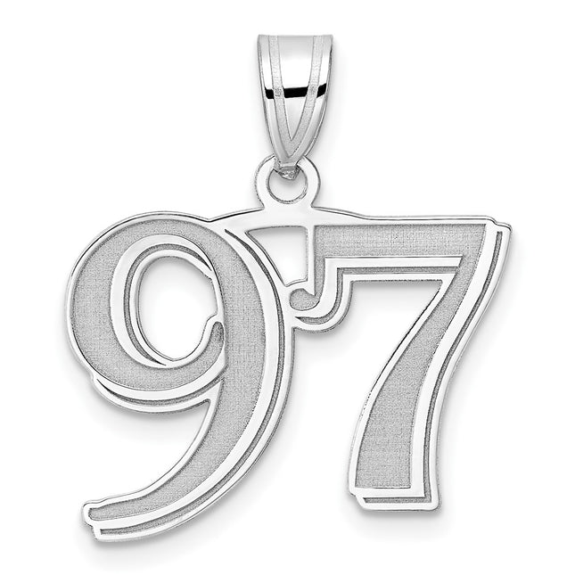 14k White Gold Pendants Style WAEN97 - Classique Jewelry Inc.