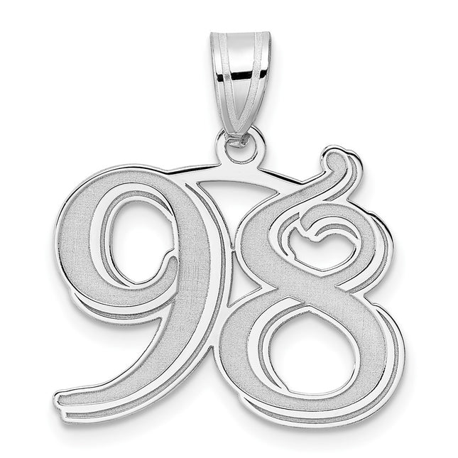 14k White Gold Pendants Style WAEN98 - Classique Jewelry Inc.