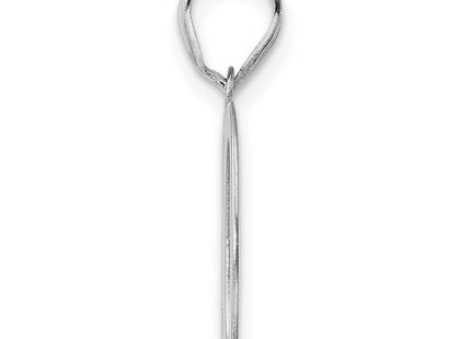 14kw Polished Number 10 Pendant (Style WAPN10)