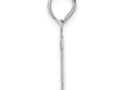 14kw Polished Number 11 Pendant