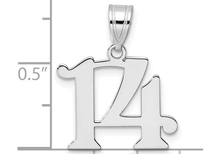 14k White Gold Pendants Style WAPN14 - Classique Jewelry Inc.