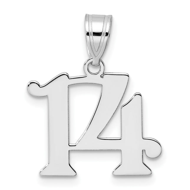 14k White Gold Pendants Style WAPN14 - Classique Jewelry Inc.