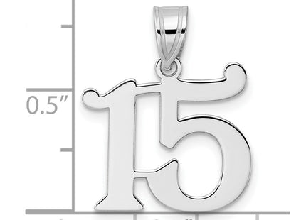 14k White Gold Pendants Style WAPN15 - Classique Jewelry Inc.