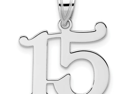 14k White Gold Pendants Style WAPN15 - Classique Jewelry Inc.