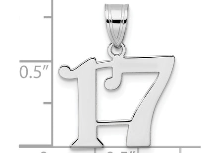 14k White Gold Pendants Style WAPN17 - Classique Jewelry Inc.